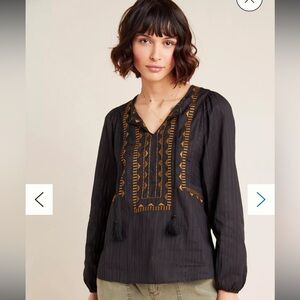 🎉HP🎉 DOLAN Collection Astrid Embroidered Peasant Blouse Size Medium